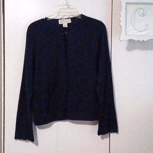 Norton McNaughton Womens SZ. L, Navy blue Sweater.